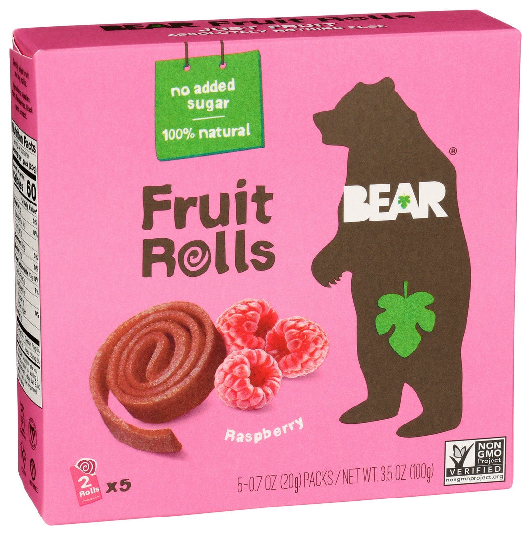 Bear Raspberry Fruit Roll Box Soil Born Farms Store